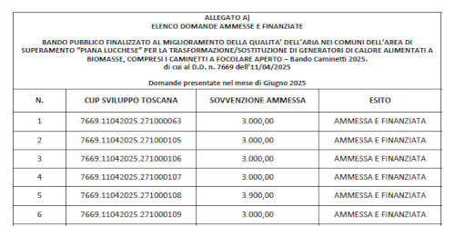 Bando 2025 - Graduatoria giugno 2025