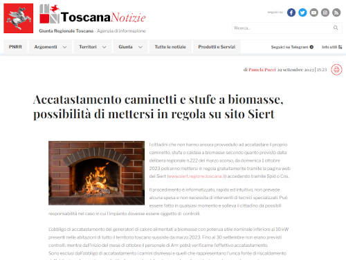 Toscana Notizie - accatastamento biomasse