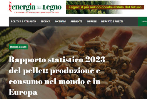 Rapporto statistico 2023 del pellet: europa e resto del mondo