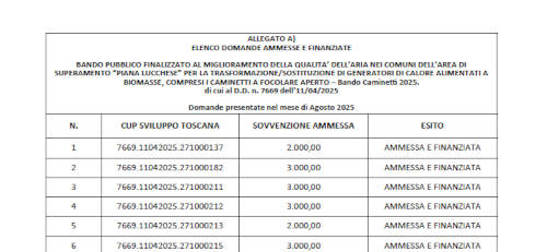 Bando 2025 - Graduatoria agosto 2025
