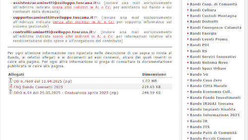 Bando 2025 - situazione graduatorie 14 luglio 2025