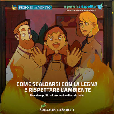 Regione Veneto - Scaldarsi con la legna rispettando l'ambiente