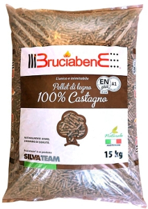 Pellet Italiano 100% Castagno